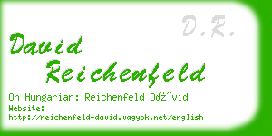 david reichenfeld business card